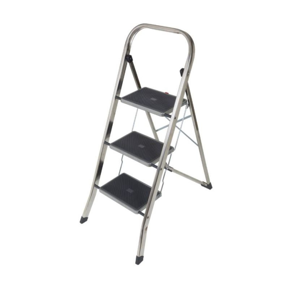 Sgabello Alluminio a Forbice 3 Gradini FACAL - Altezza 115 cm